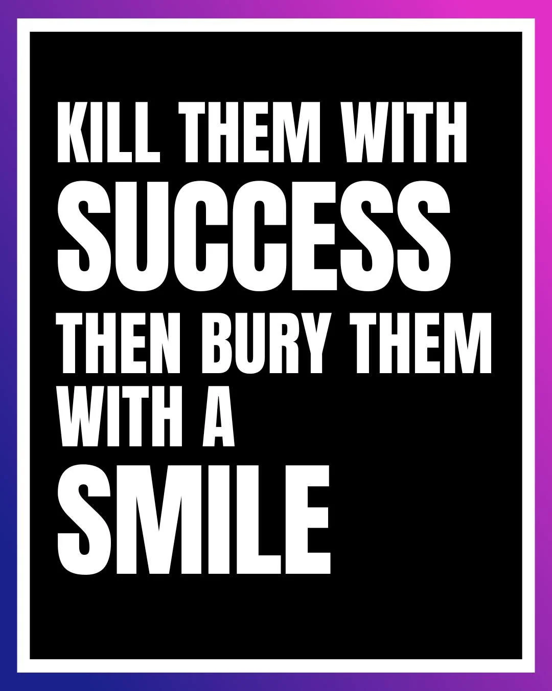Success has a way of revealing what opposition never can: character, resilience, and purpose. 💯

When someone tries to stand in your way&mdash;or knock you down, let it fuel your focus.

Keep showing up. Keep leading with integrity. Keep doing the w