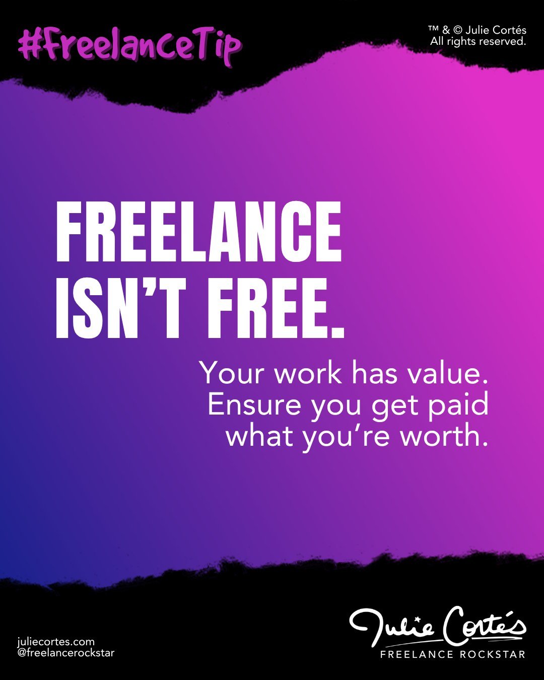 📢 Louder for the folks in the back! 

Just because the word "free" appears in "freelance" doesn't mean it is. 💯

Do people ever ask their lawyer, accountant or doctor for free or discounted work? 

No, of course not. 

Then why 