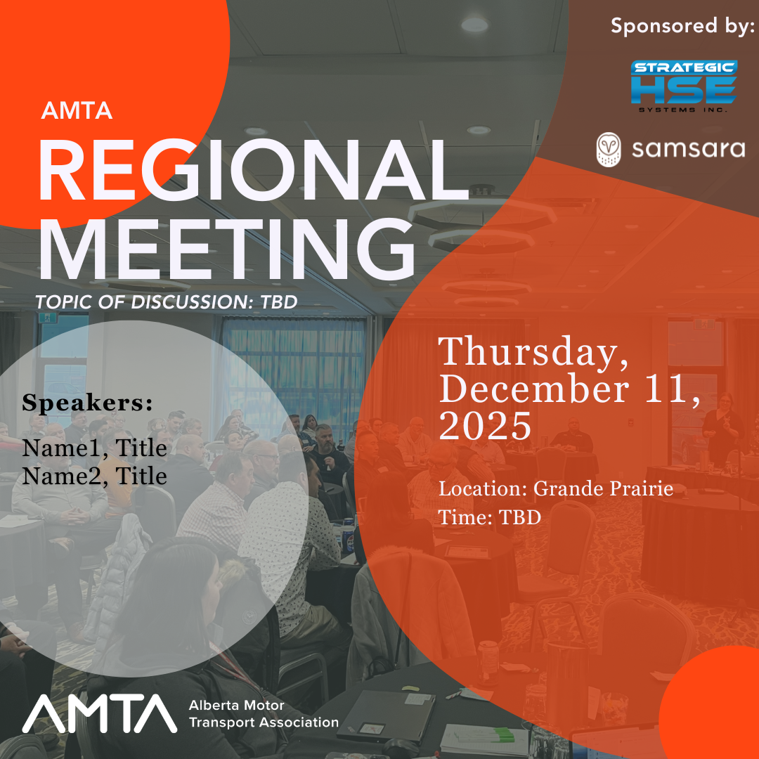 AMTA December Regional Meeting - Grande Prairie