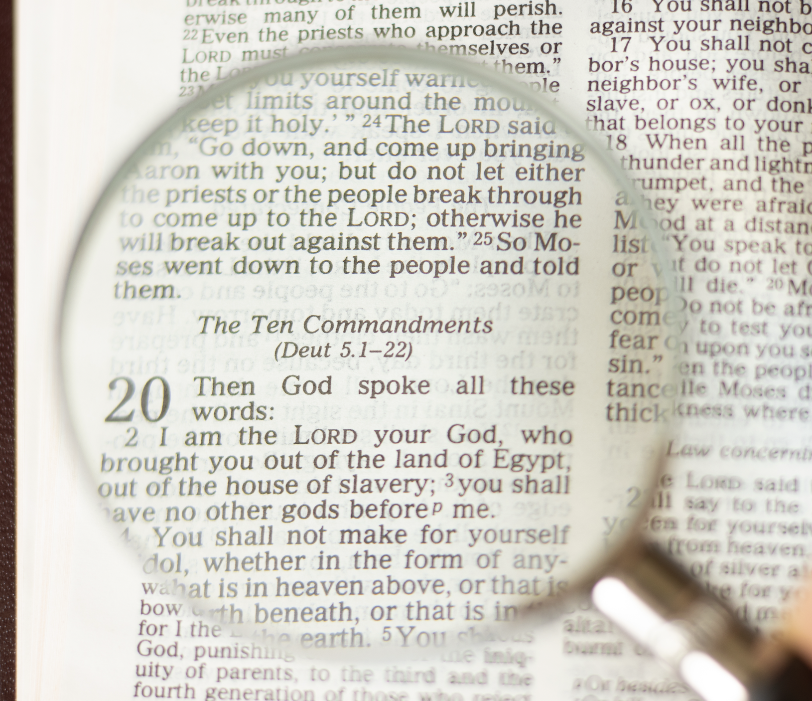 10 Commandments Bible Study with Pastor Rick