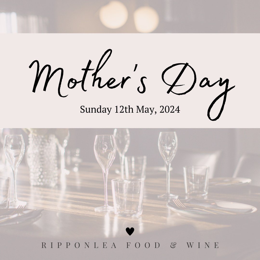 MOTHER&rsquo;S DAY 💚

Lunch bookings are now open from 11.30am for our favourite day of the year!
A beautiful, fuss-free, Mother&rsquo;s Day lunch dining on our signature a la carte menu.
Booking via our website.