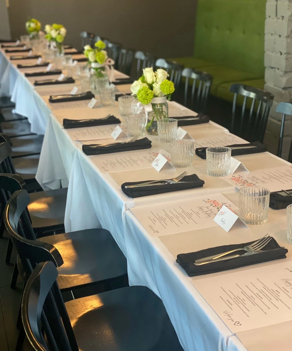 Private & Group Dining Menus