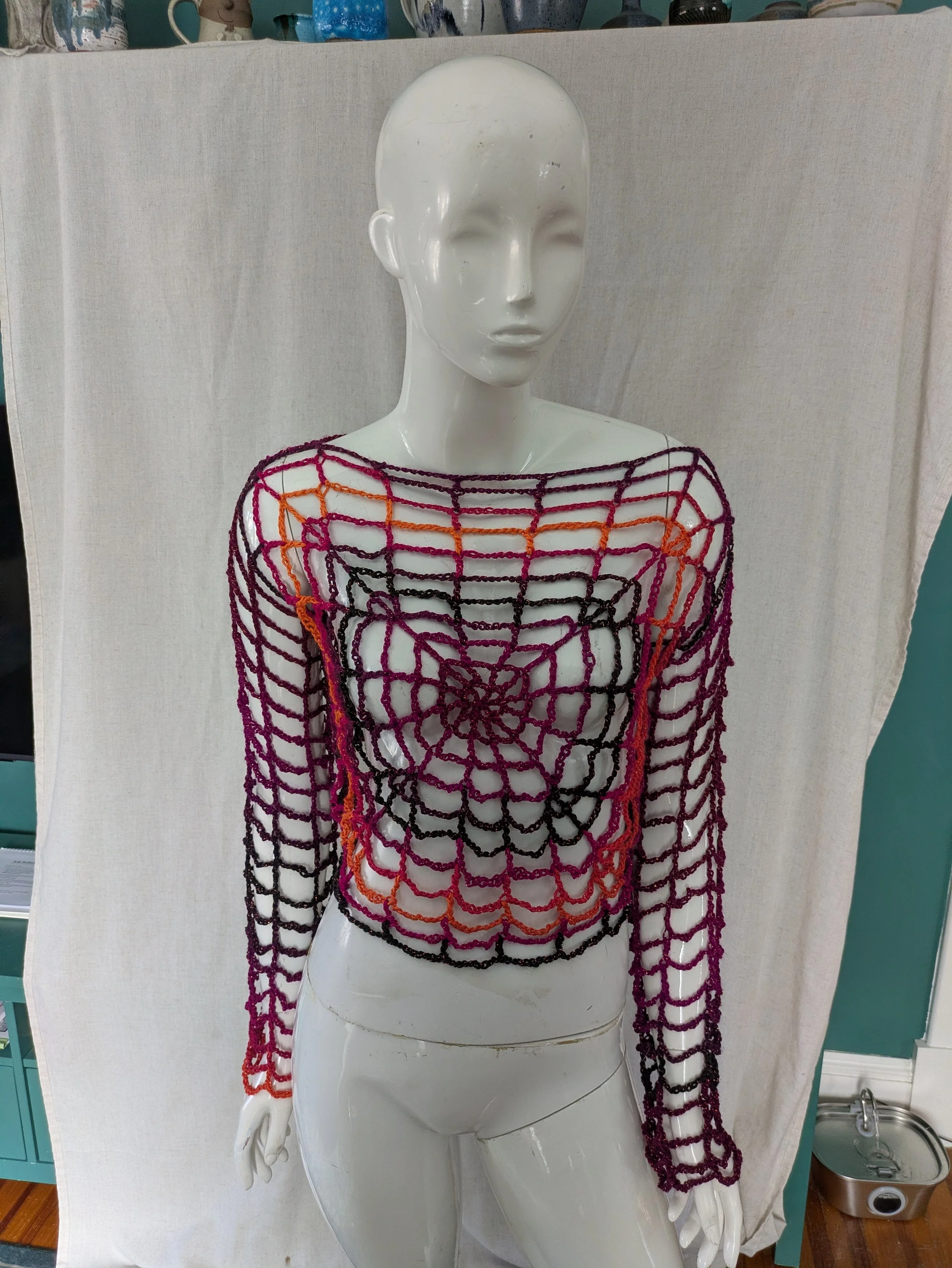 Spider Web Crochet Top
