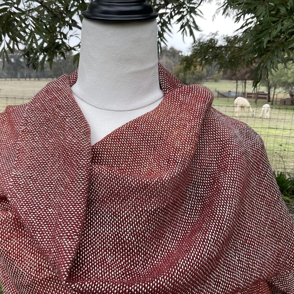 Australian made alpaca wrap or throw