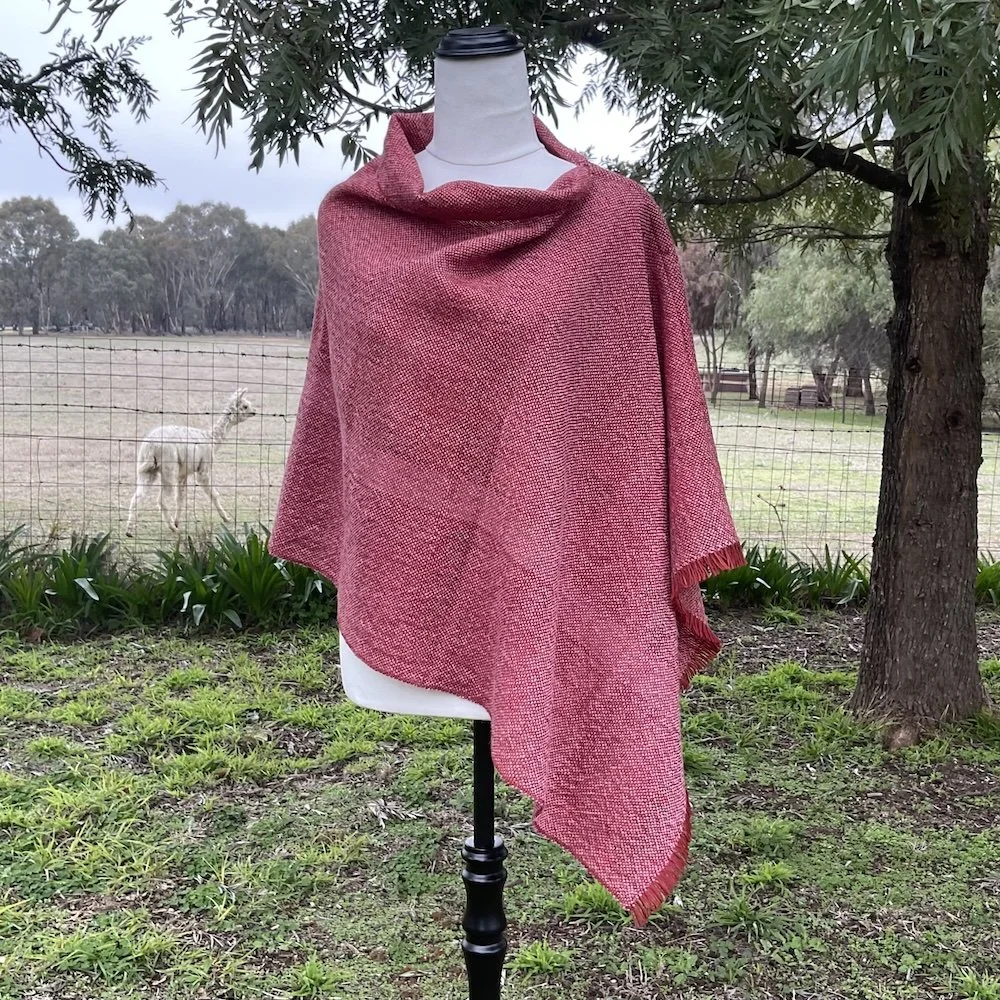 handwoven alpaca poncho