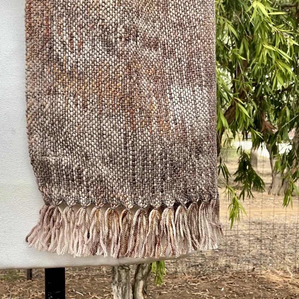 handwoven merino & alpaca scarf