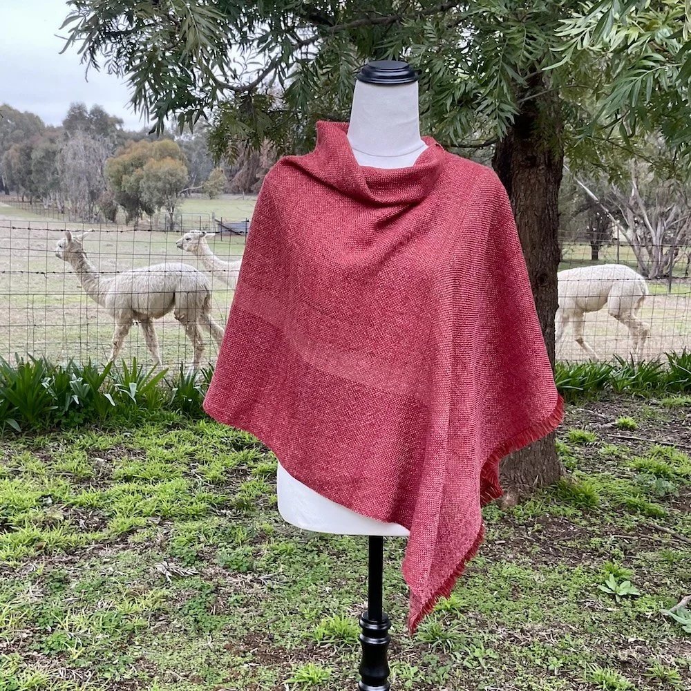 handwoven alpaca poncho