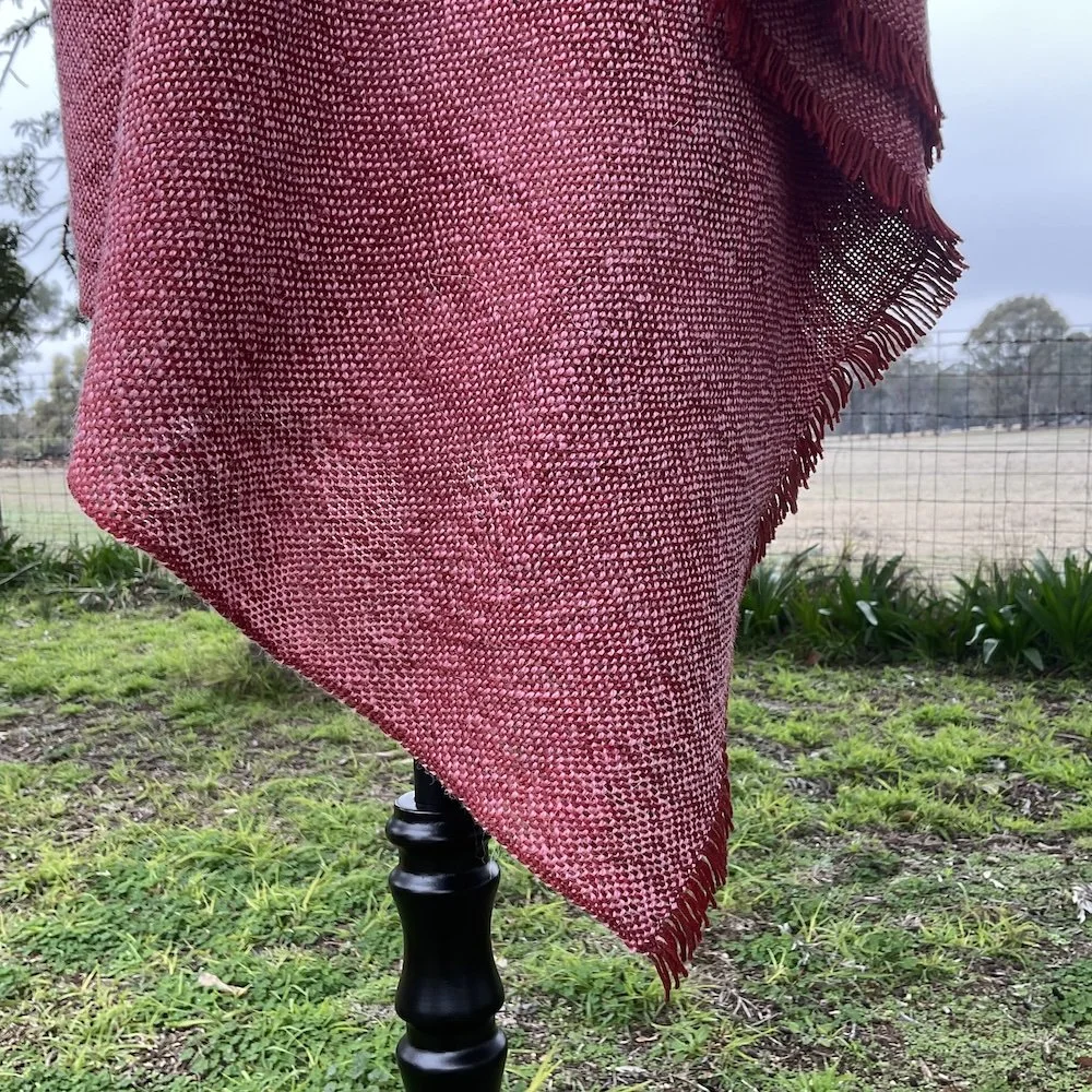 handwoven alpaca poncho