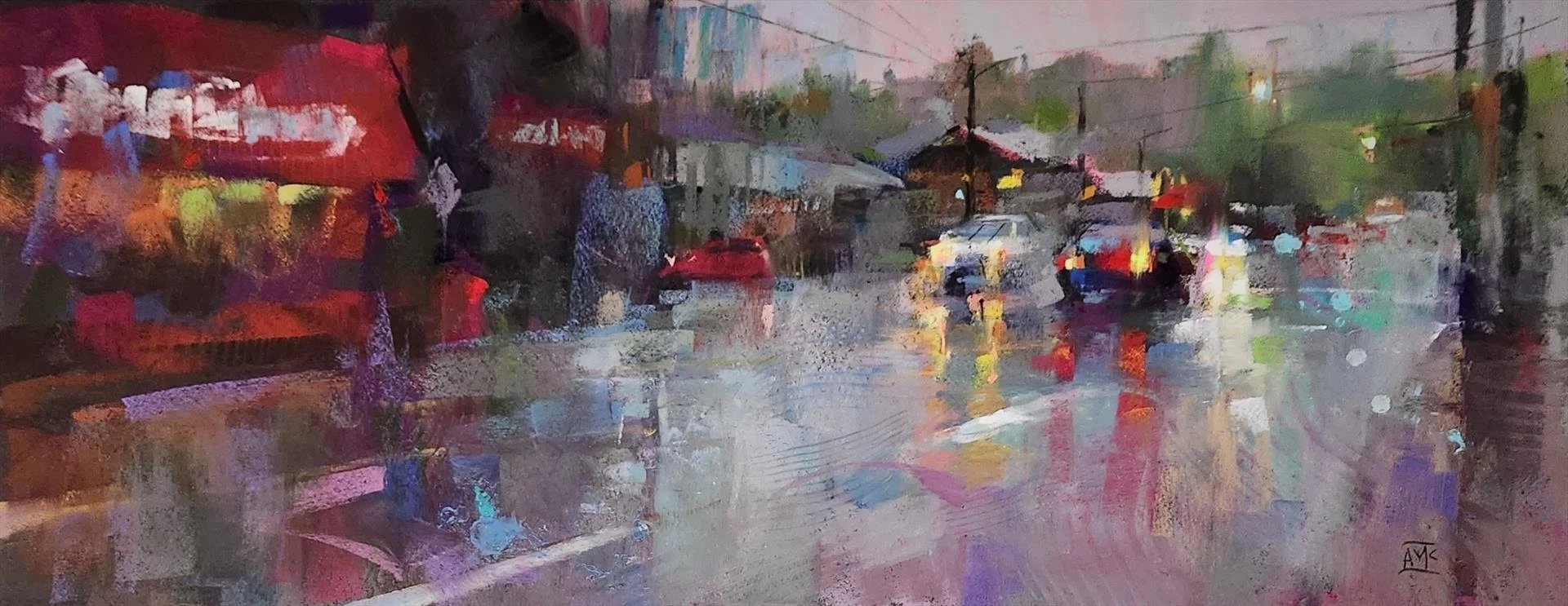 Honorable Mention - Raining on 41st Ave by Andrew McDermott