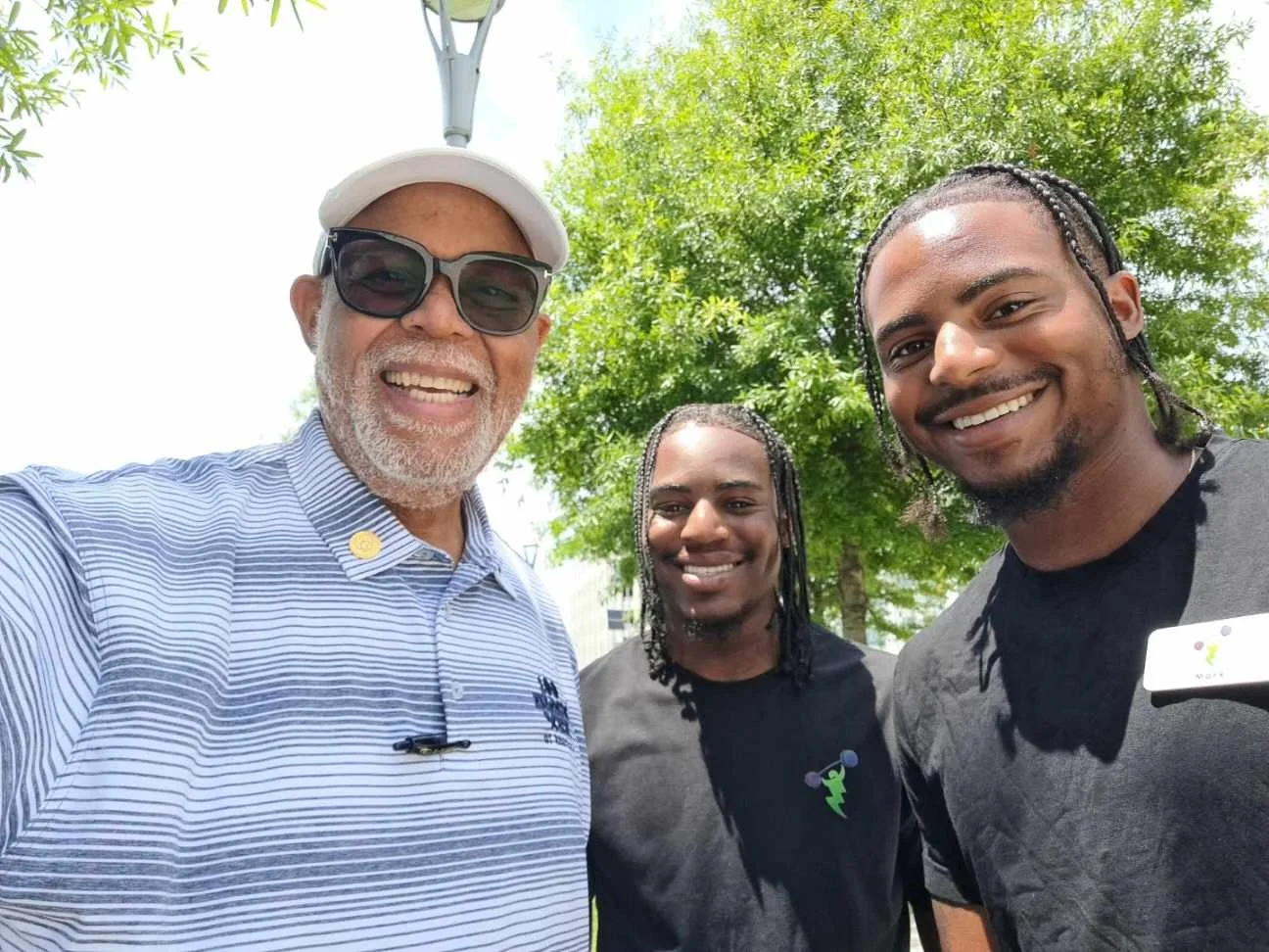 A senior walking event