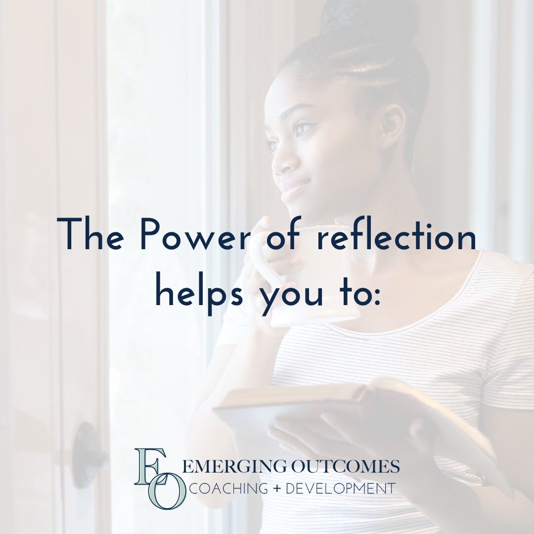 The Power of Reflection helps you to:

https://www.emergingoutcomes.com/blog/2020/07/26/2020-7-26-underutilized-tool-every-business-owner

#smallbusiness #businesscoach #executivecoach #leadershipcoach