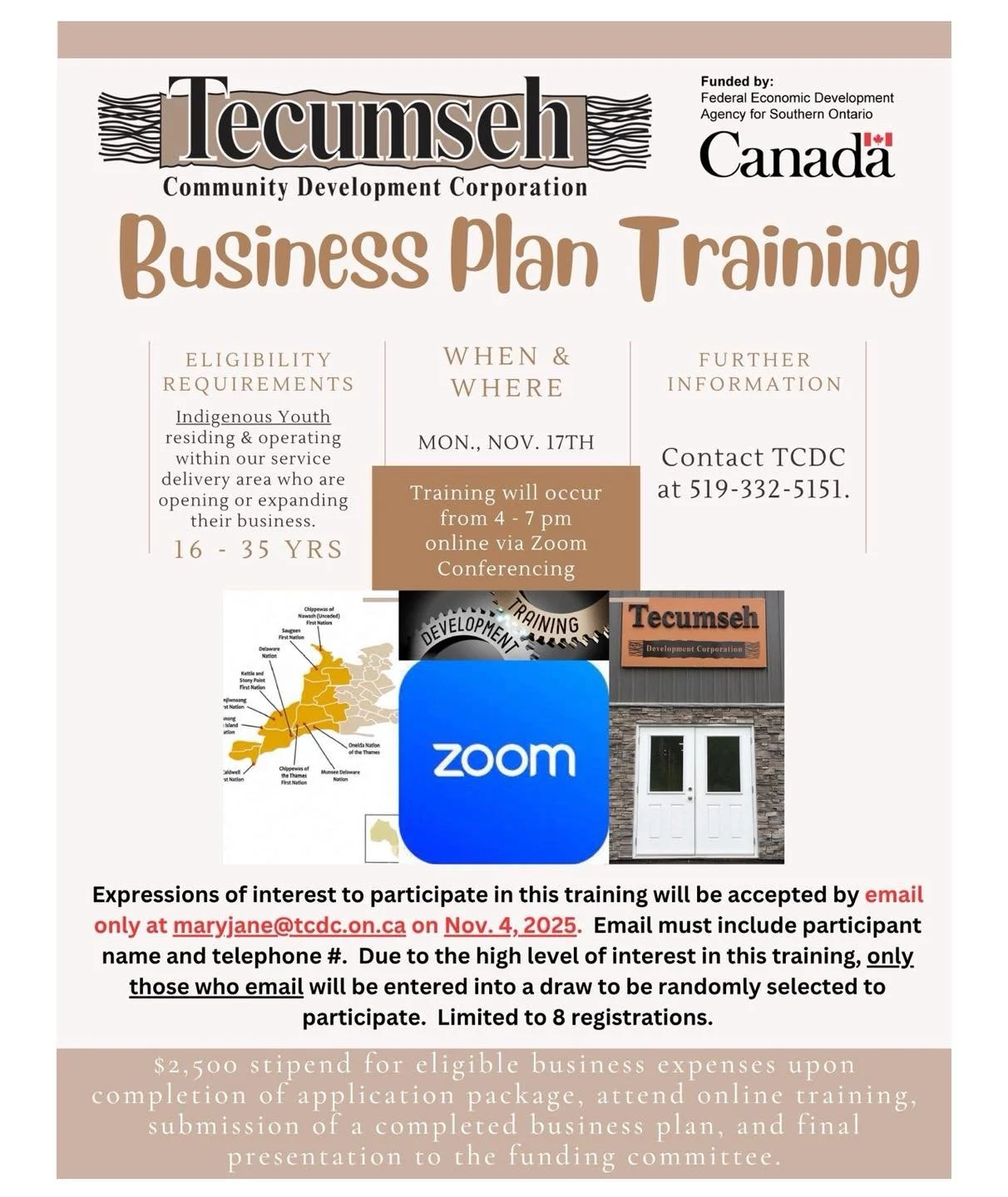 Missed Our Last Business Workshop? Don&rsquo;t Worry!
If you&rsquo;re an Indigenous youth aged 16&ndash;35 looking to start or grow your business, you can still join our Business Plan Training online! These sessions are packed with tips, tools, and g
