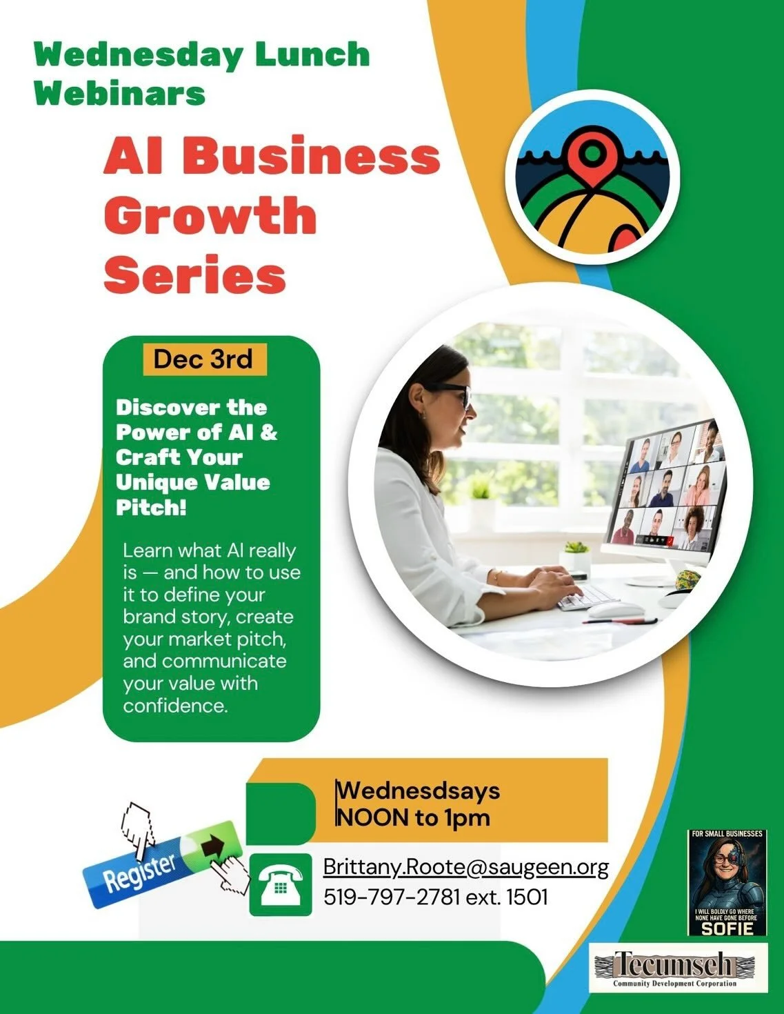 ✨ New Lunchtime Webinar Series! ✨
Kick off December by leveling up your skills. Right from your desk, your couch, or wherever you sneak in your lunch break! 🥗💻🎧

Join Sophie and me on December 3 for the first session:
Craft Your Unique Pitch with 