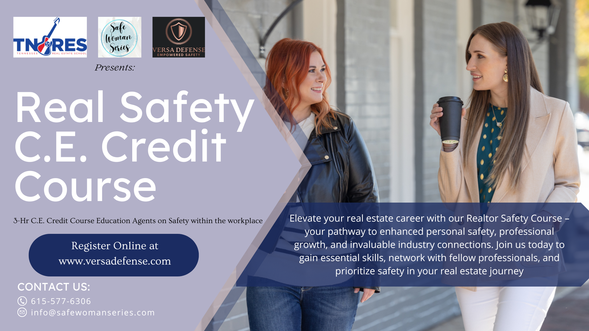 Realtor safety course, 3-HR C.E. Credits