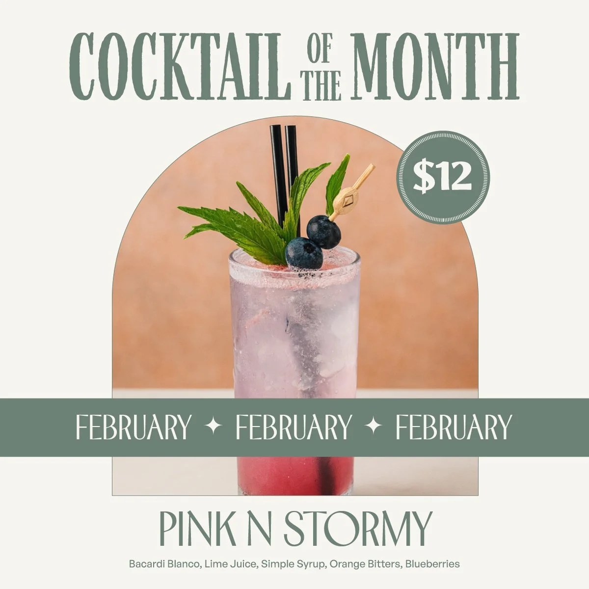 COCKTAIL OF THE MONTH - FEBRUARY