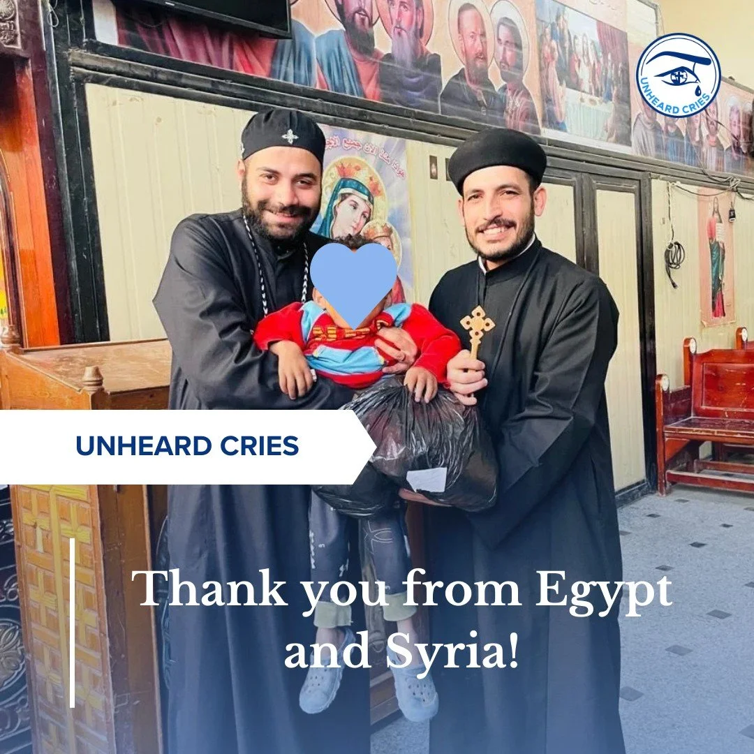 Because of your support, we were able to reach children in two countries who truly needed a helping hand. In Egypt, 16 students received backpacks filled with school supplies and partial tuition assistance, giving them the chance to continue learning