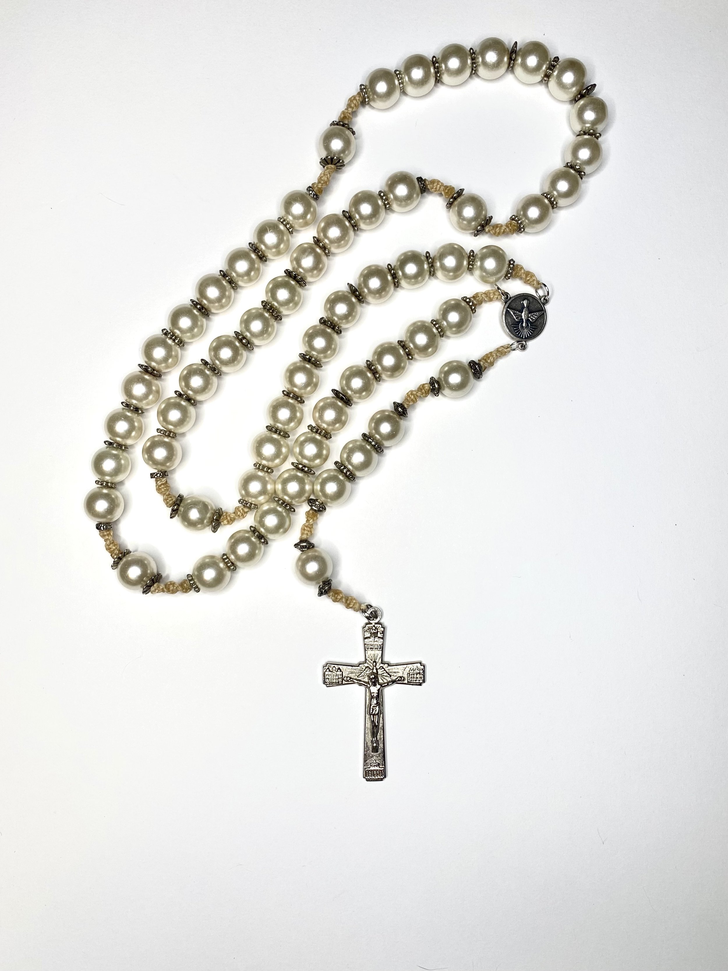 Pearlised Glass Rosary