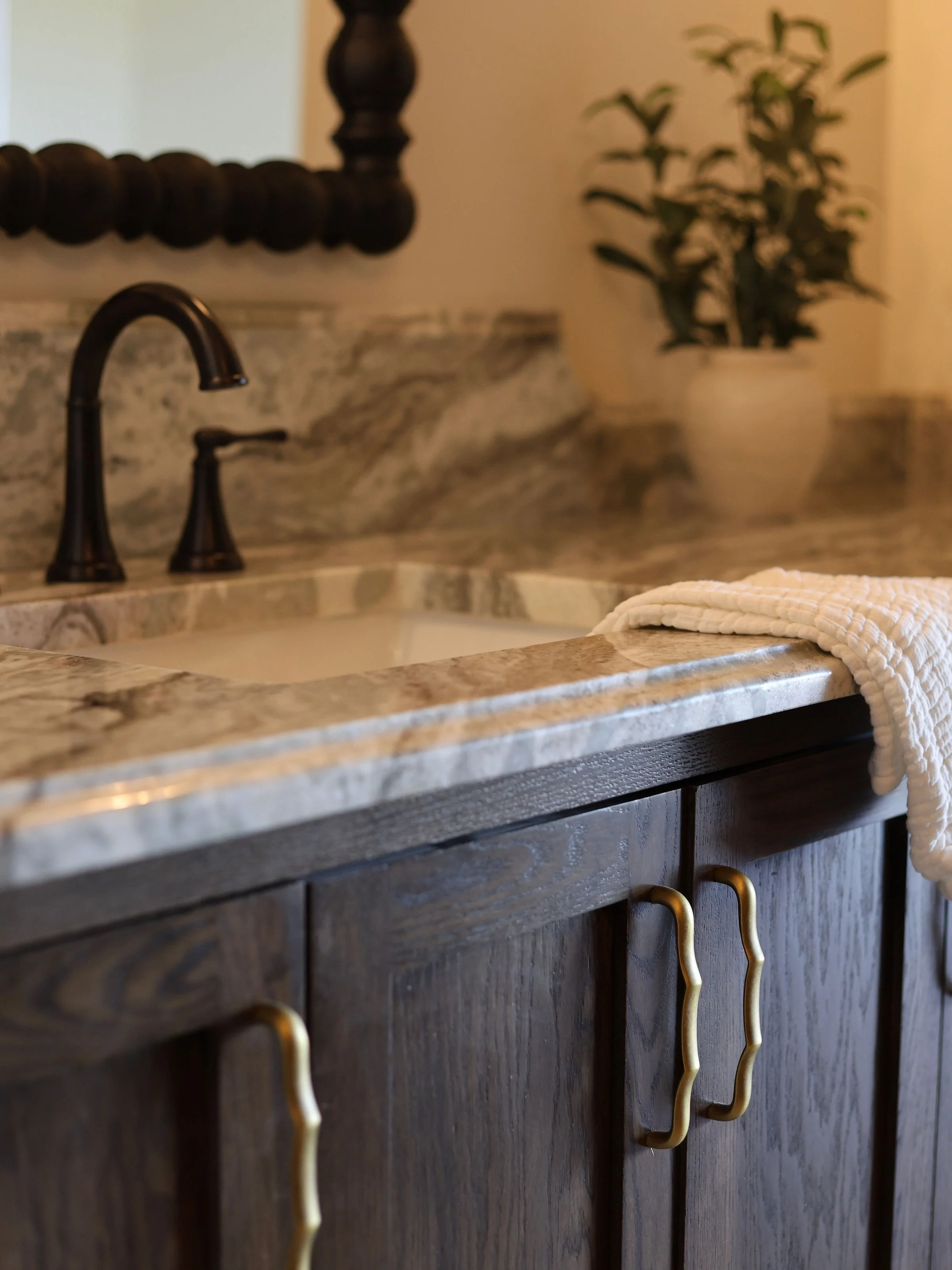 Introducing a small glimpse into our Hacienda Escape Project&rsquo;s master en suite ✨ Every finish, texture, and detail was intentionally chosen to create a space that feels elevated, timeless, and like an everyday escape. Because in luxury design&h