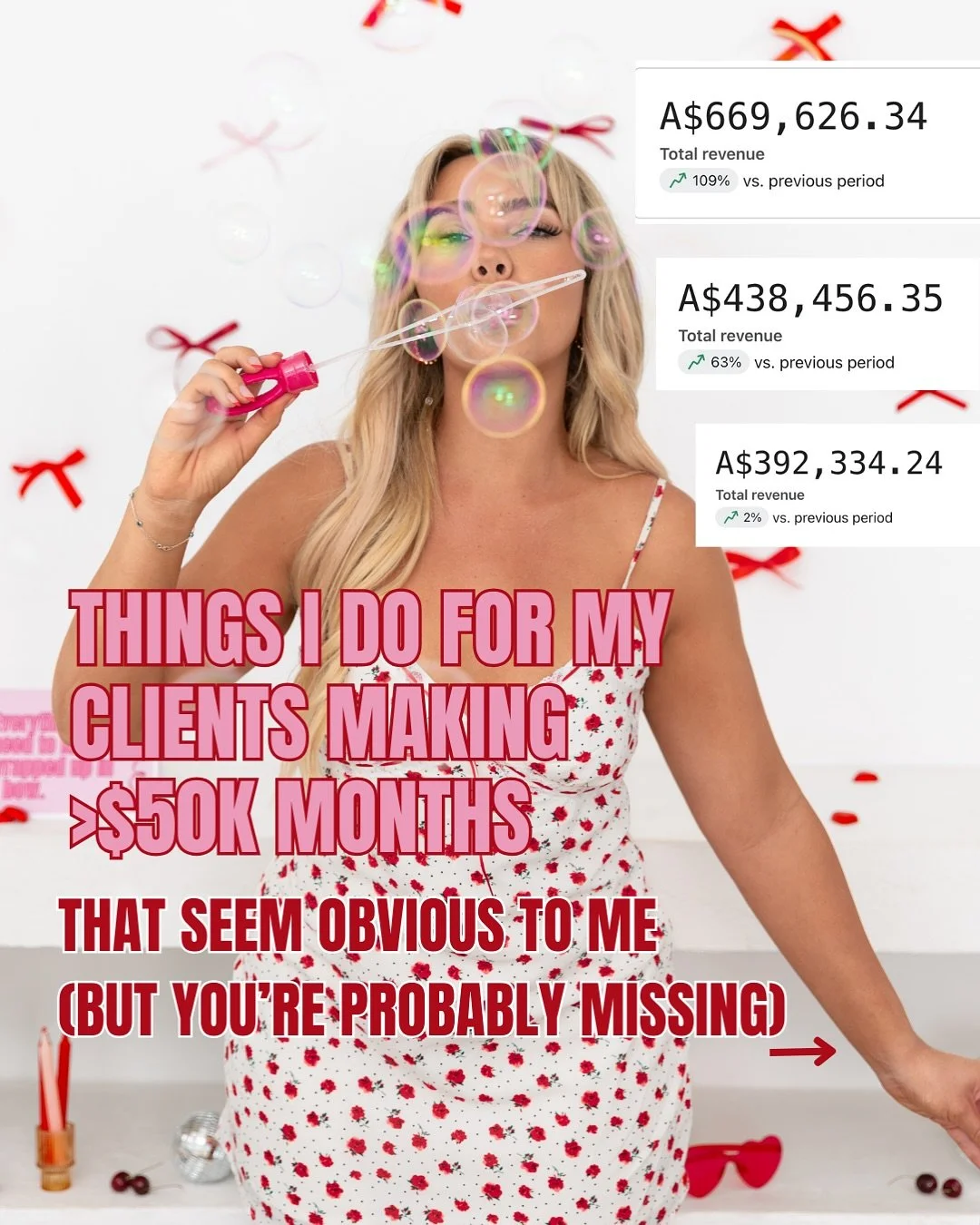 A client once told me, &ldquo;Bree, I didn&rsquo;t know a different headline on my sales page could make me an extra $12K.&rdquo;

And I was like&hellip; pookie. That&rsquo;s literally my job.

Here&rsquo;s the truth: scaling beyond $50K months isn&r