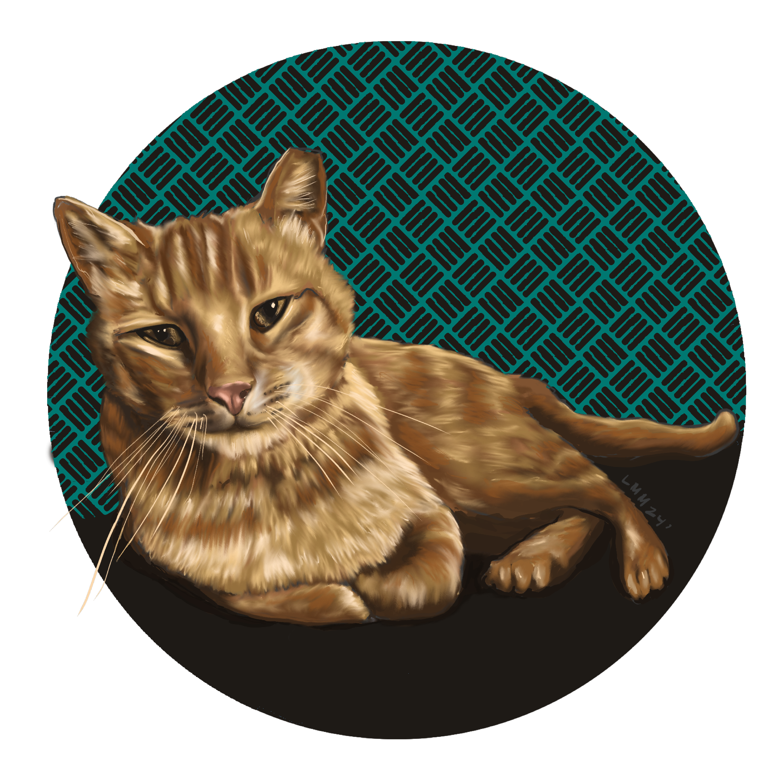 Jack, 2024. We lost one of our three cats too early and I did this portrait for us and our neighbor who loved him as much as we did. Rest in peace, Jack. 