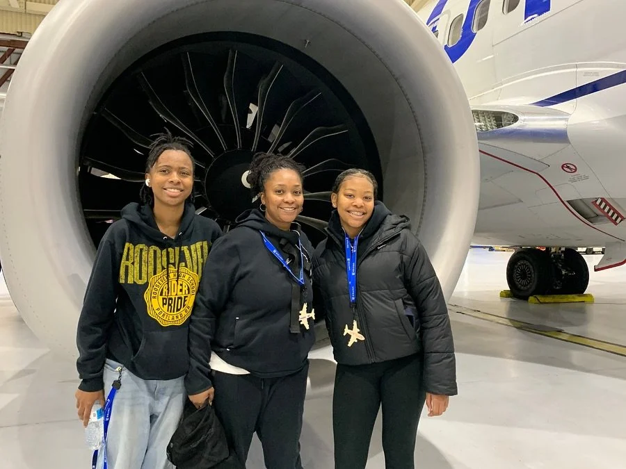 Our students took flight at Girls in Aviation Day with @united ✈️
&nbsp;
Middle and high school students spent the morning at @pdxairport meeting inspiring women leaders in aviation, joining hands-on activities, and exploring career paths in aerospac