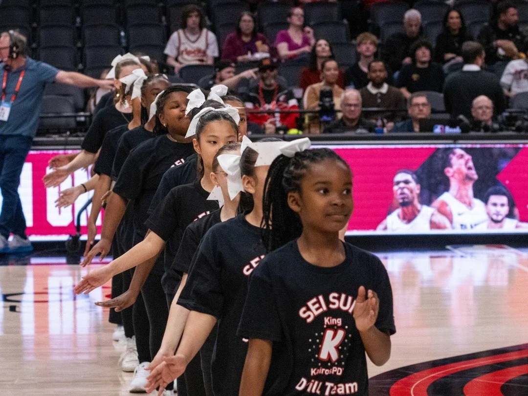 Our KairosPDX and King SUN Drill Team students hit the stage during the pre-game show against the LA Clippers on April 10th! ✨ For some, it was their very first performance, making the moment even more special. We&rsquo;re so proud and excited to kee