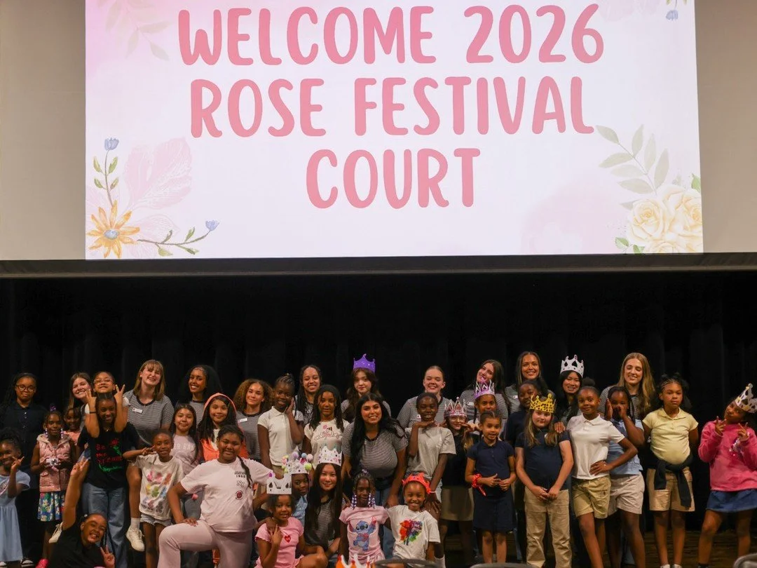 We had a special visit from the 2026 Rose Festival Court 🌹👑

The court spent time with our students making DIY royal crowns, sharing upcoming Rose Festival events, and inspiring our future princesses to dream big and go after every endeavor ✨

Rose
