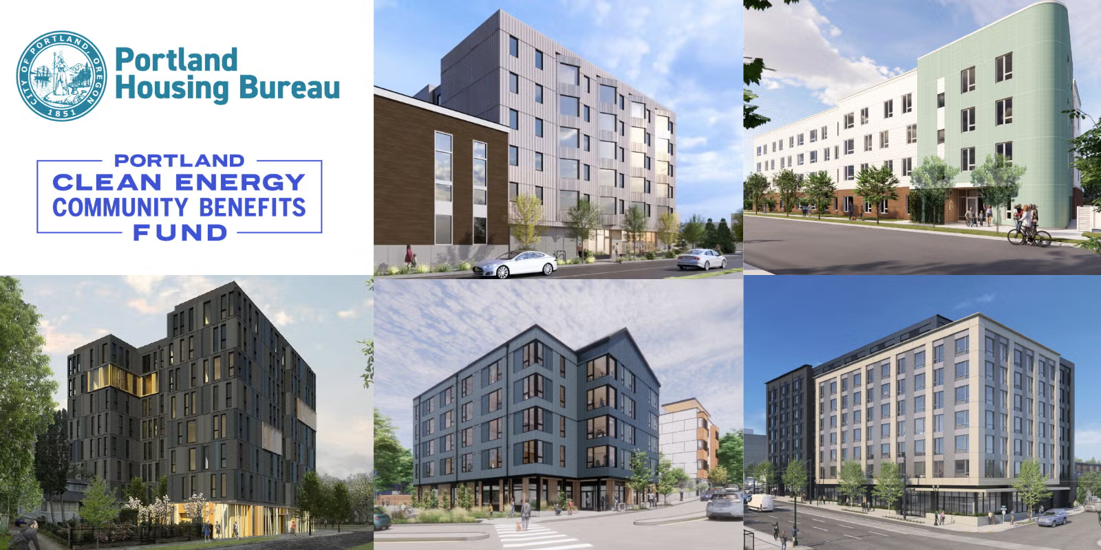 Five Affordable Housing Developments Awarded Clean Energy Dollars by the Portland Housing Bureau