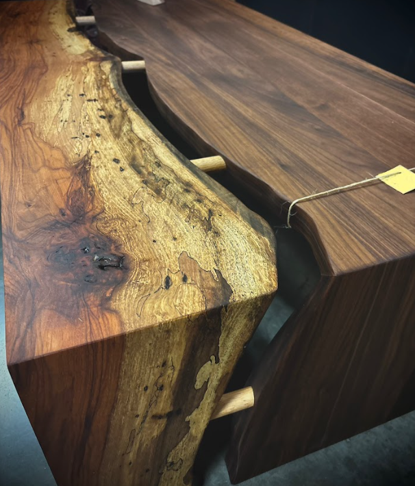 Pecan Walnut Anti-River Table