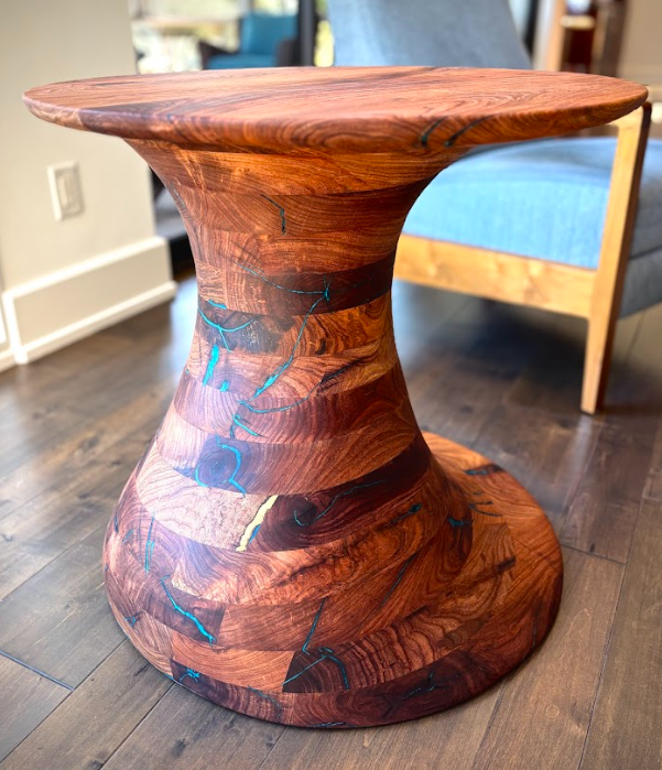 Accented Mesquite End Table