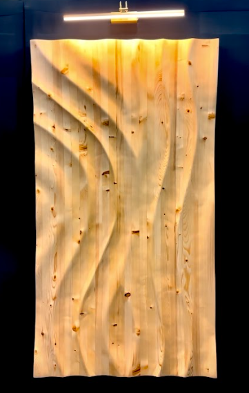 Carved Wave Wall Art