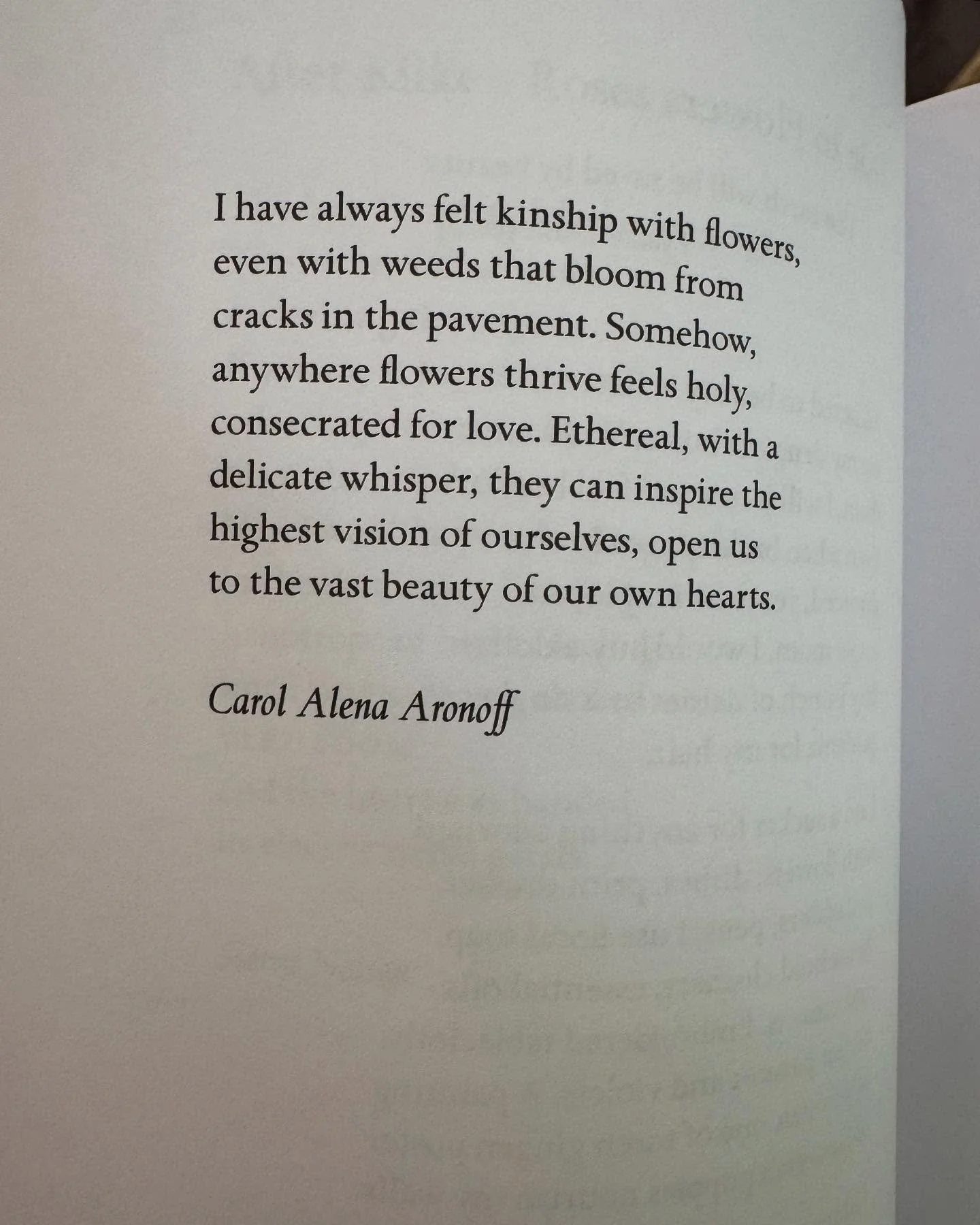 An excerpt from Carol Alena Aronoff&rsquo;s poem Ode to Flowers. Published in WHEN FLOWERS SING: A Poetry Anthology. 

Link in bio to learn more.

#poetryanthology #whenflowerssing #poetry #flowers #submissions #poetrycommunity #poetrylovers #nature 