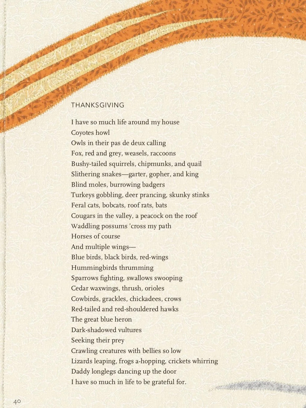 Thanksgiving. A poem from Everyday Mermaid, a collaborative poetry art book by @ireneisobelpoet and @deidrescherer.

&ldquo;This book began in a simple way. &nbsp;The poems began coming and as I wrote them I realized they were about valuing the ordin