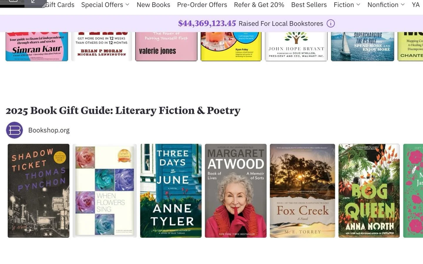 When Flowers Sing: A Poetry Anthology featured on @bookshop_org in there 2025 Book Gift Guide: Literary Fiction and Poetry! 

Did you know that you can support your local independent bookstore by shopping on bookshop.org?

Here&rsquo;s how: 

1. Find