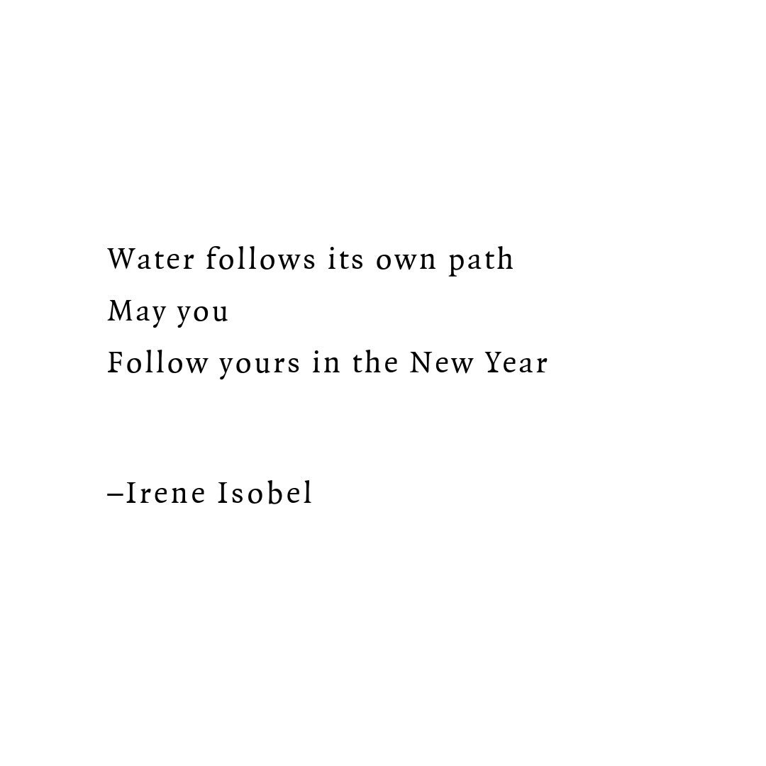 A poem for the new year from our publisher and resident poet @ireneisobelpoet 

#poetry #ireneisobelpoet #haiku #newyear