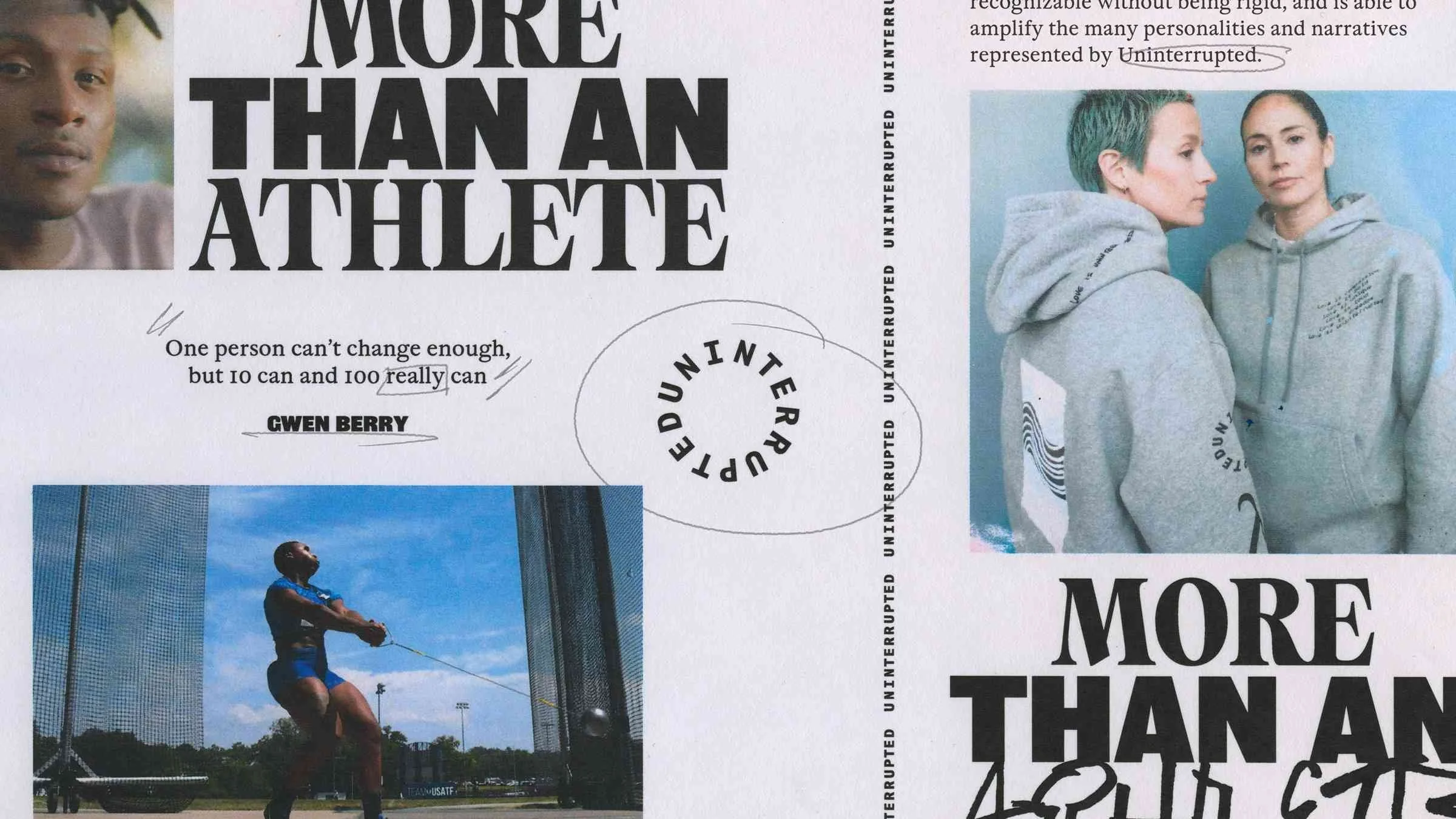 Uninterrupted & More Than An Athlete