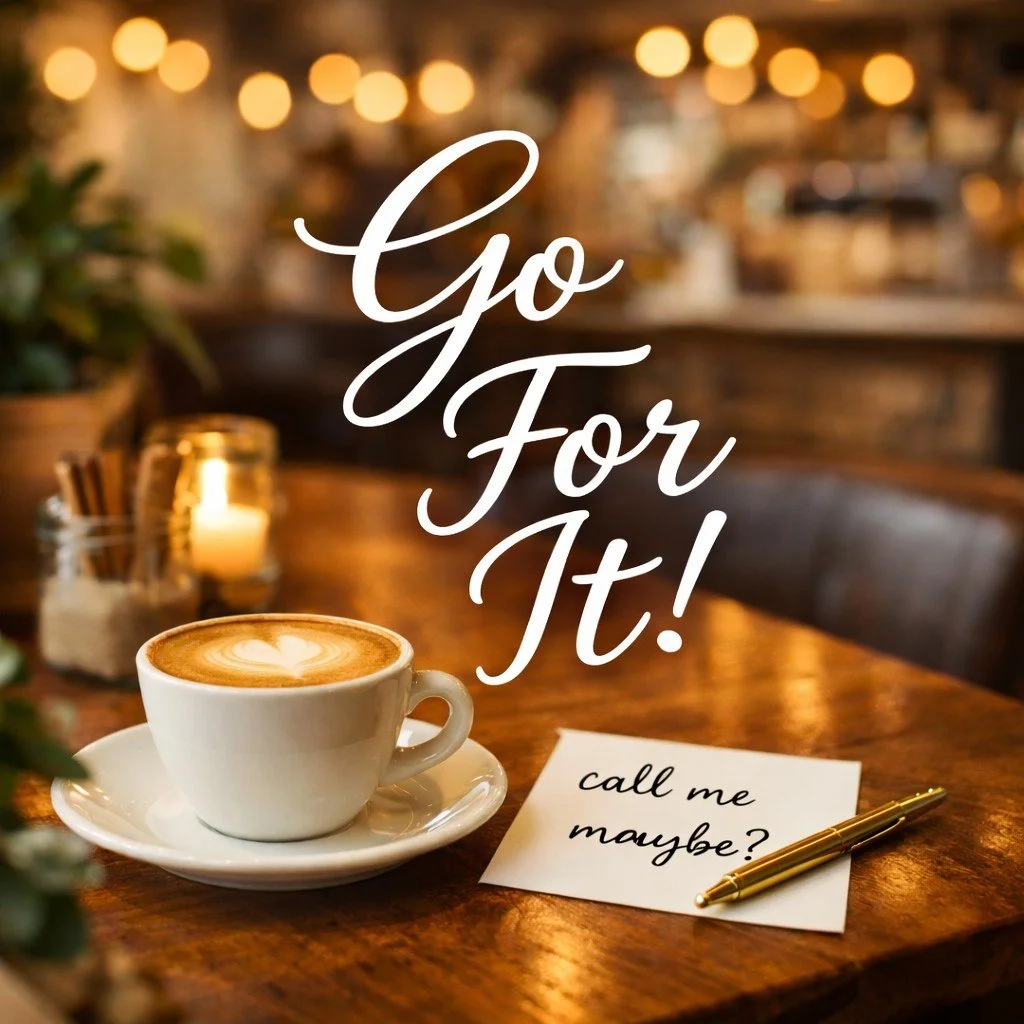 Go a little old school. There&rsquo;s something special about approaching someone in real life in real time with intention. Not a DM. Not a swipe. Just a moment where you choose to be bold. 

Yes, it can feel uncomfortable. But all you really have to