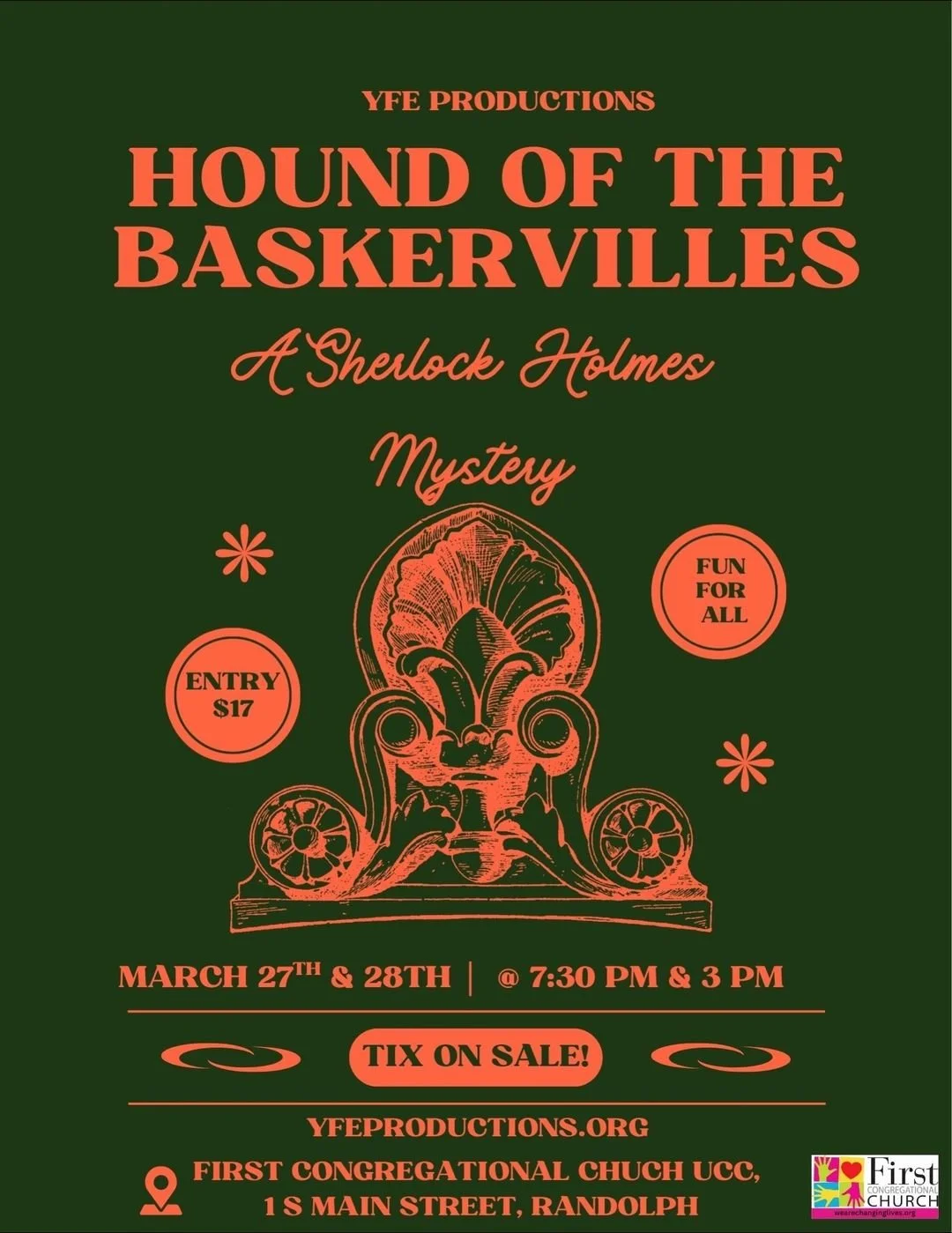 I'm playing the mysterious Lady Agatha...Click on flyer for tickets!