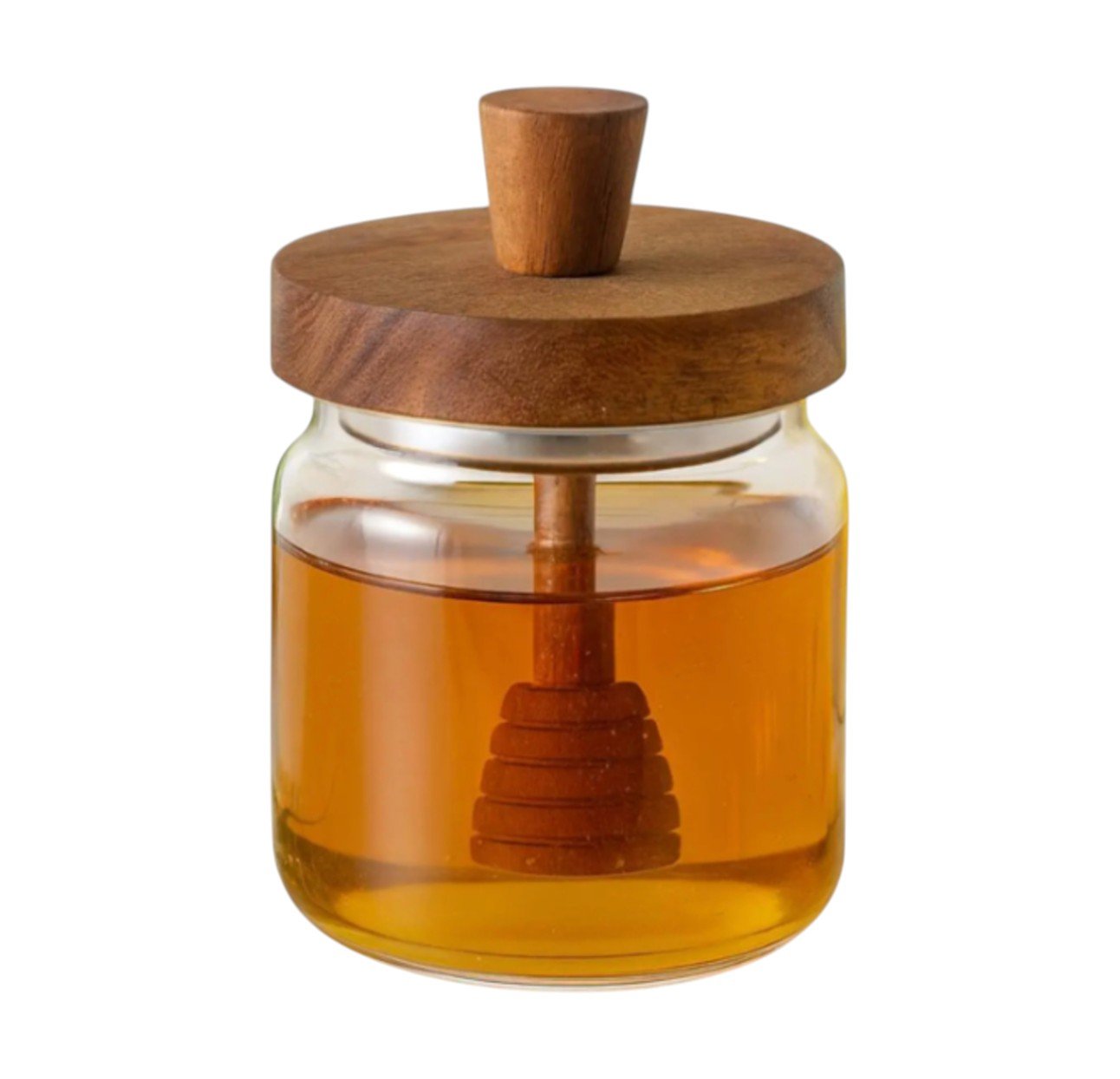 GLASS HONEY JAR