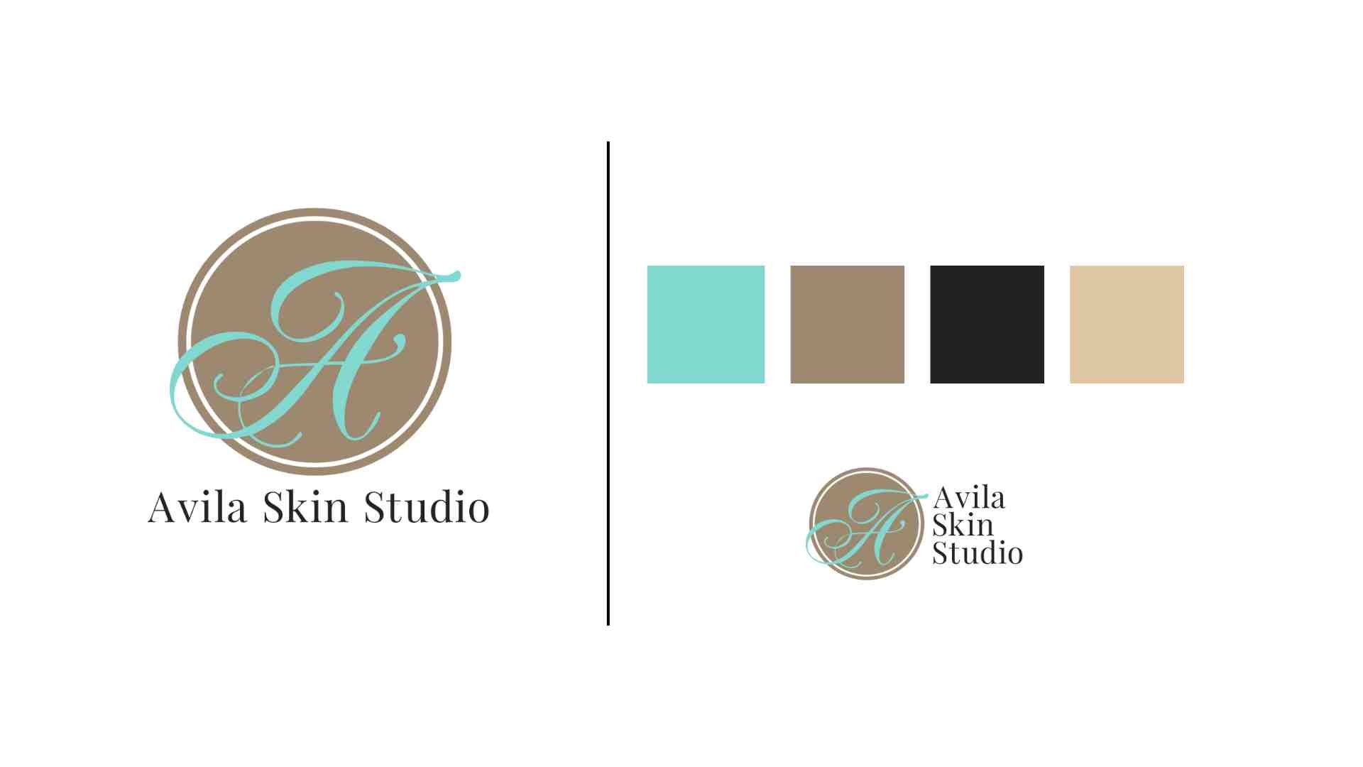 Esthetician Logo Design for Avila Skin Studio