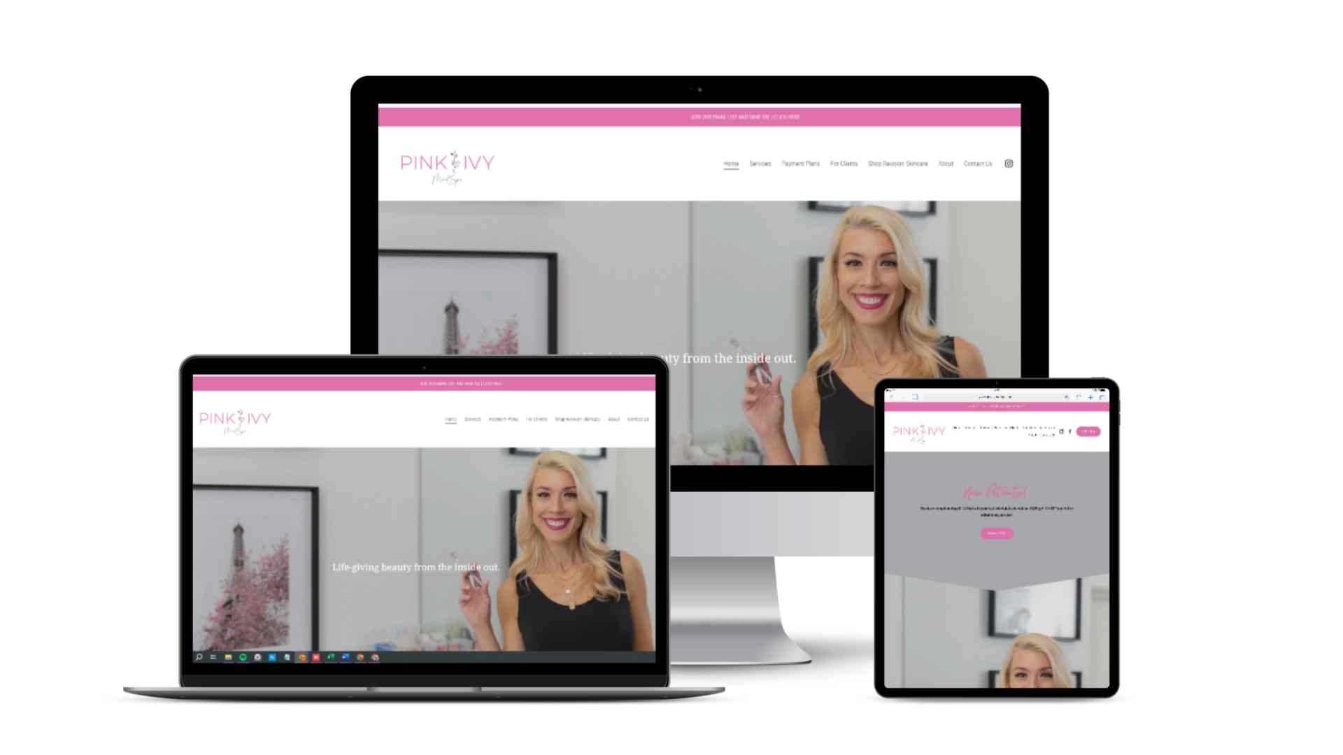 Pink Ivy Website Sample