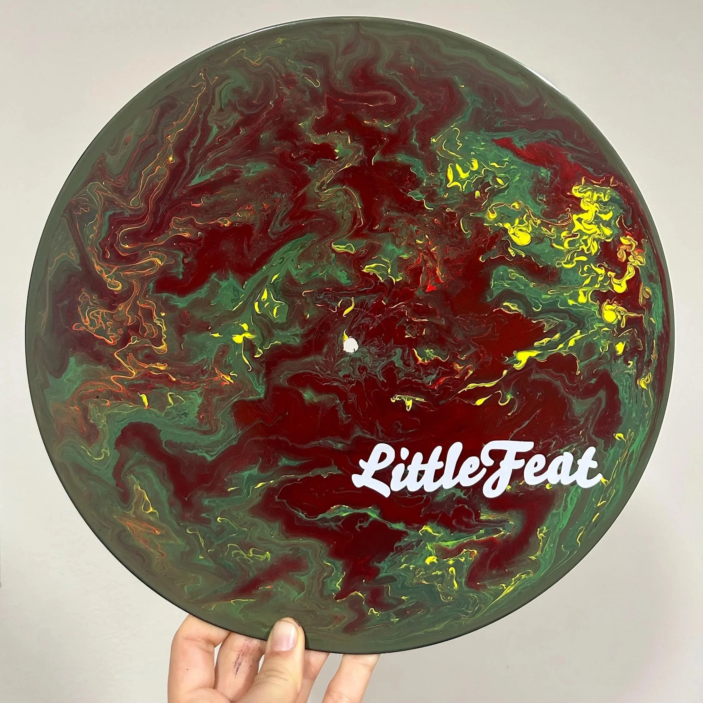 Little Feat Painted Vinyl Record Art