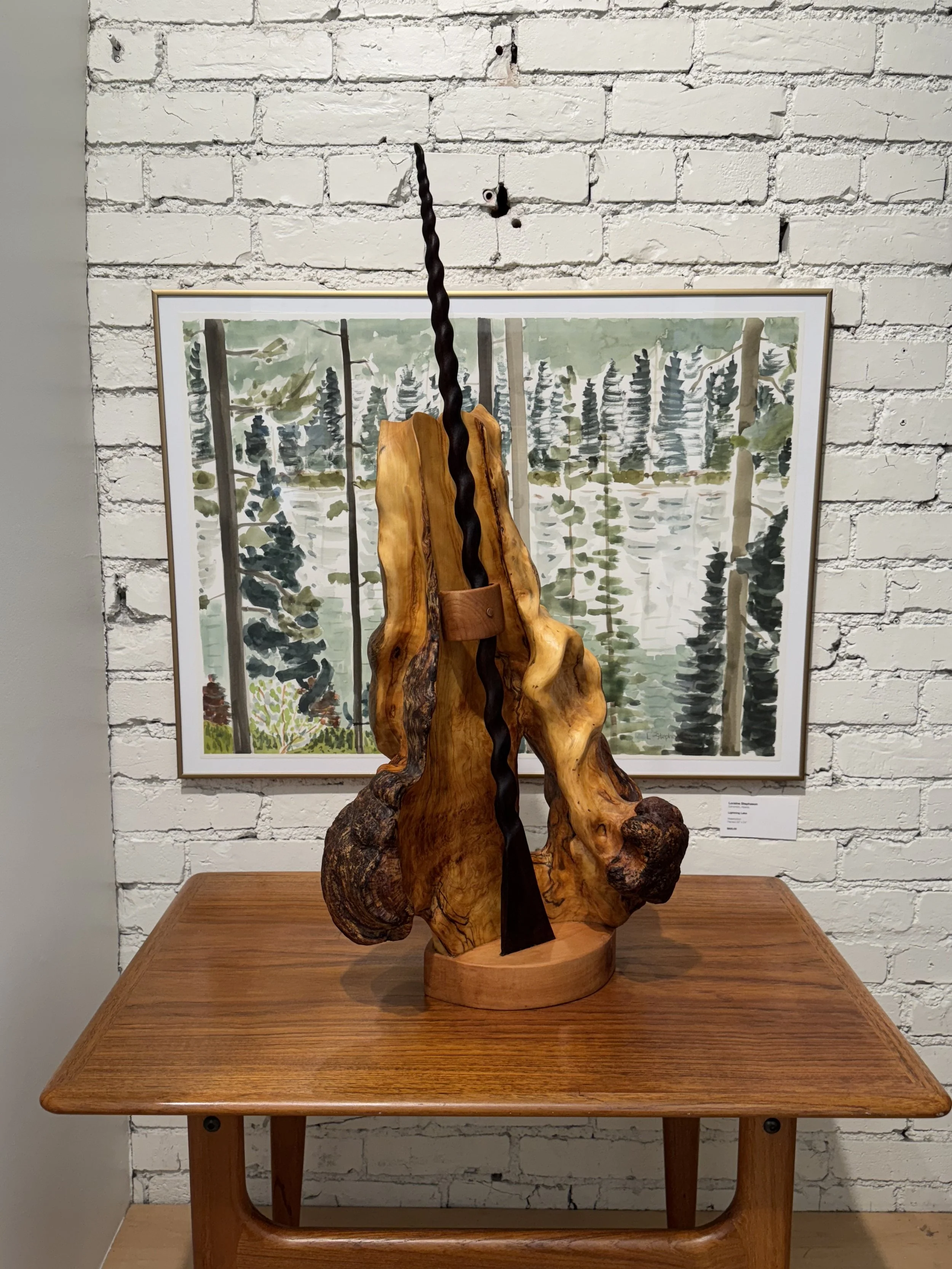Dennis Fisher "Get The Point" Carved 30.5"h x 14"w x 8"d $900