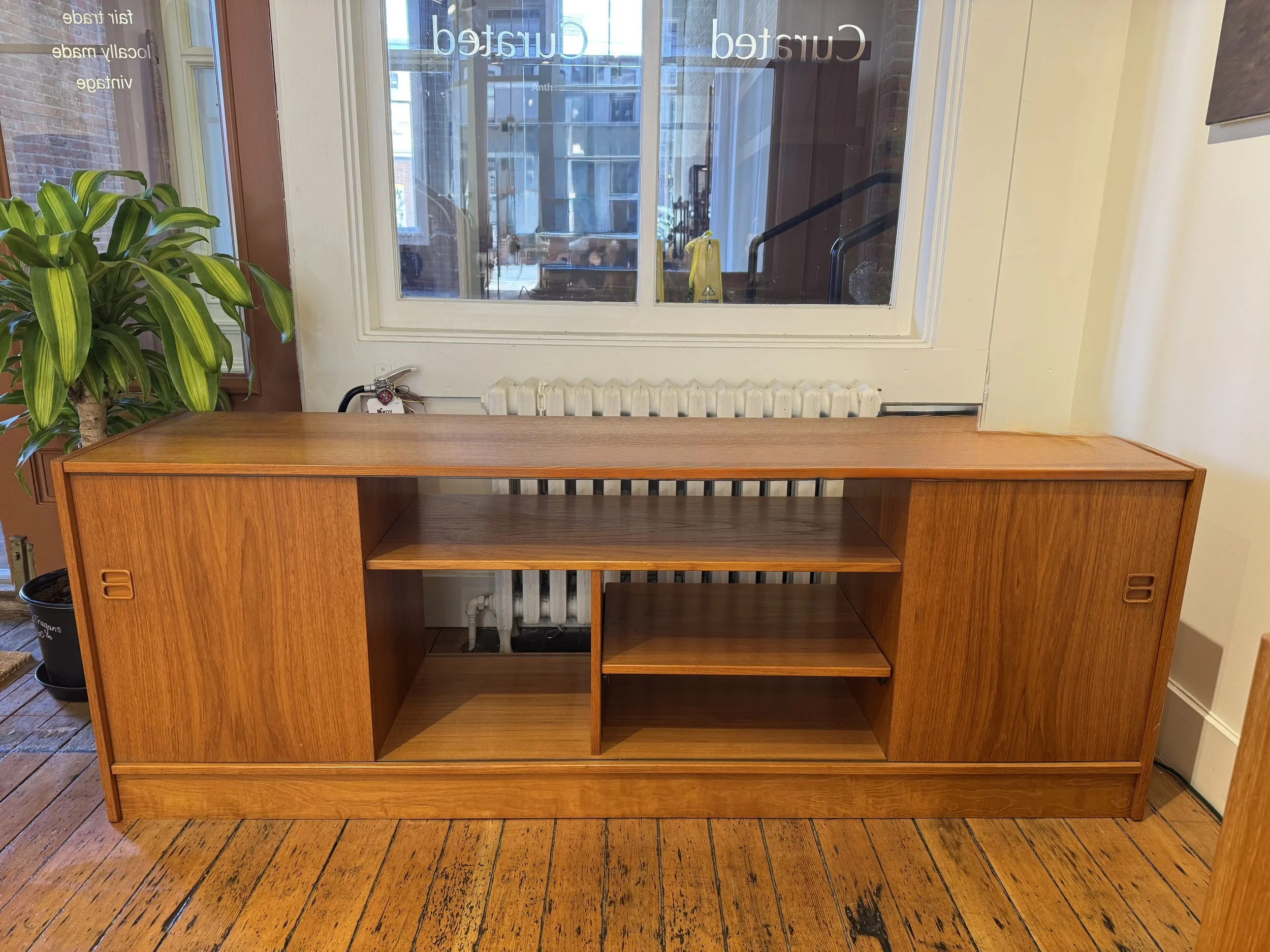 Teak MCM Entertainment Centre/ Credenza 69.5"L x 16.5"D x 25"H - Vintage - $600