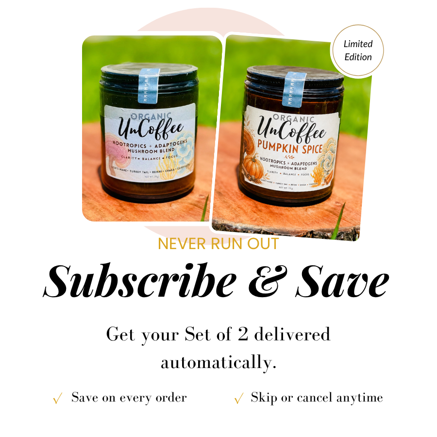 UnCoffee Subscription: Nootropics + Adaptogens Mushroom Blend