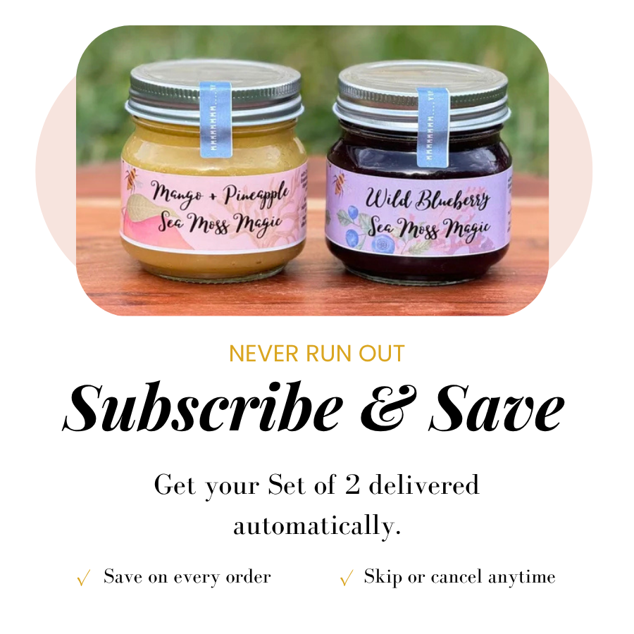 Organic Wildcrafted Sea Moss Magic  Subscription (Set of 2) - FREE SHIPPING