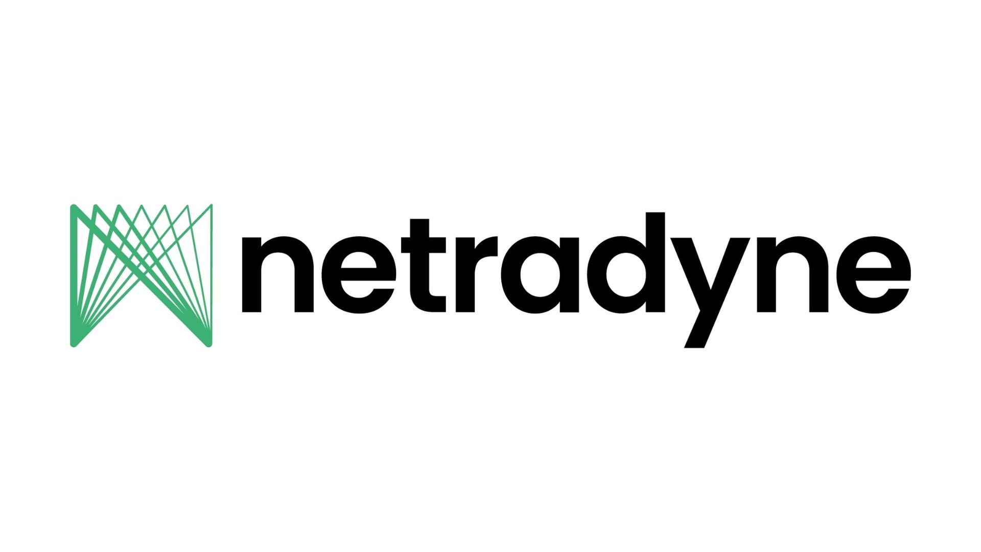 The logo of Netrodyne, featuring a stylized green geometric design resembling a folded paper or network, followed by the company name in black lowercase letters.