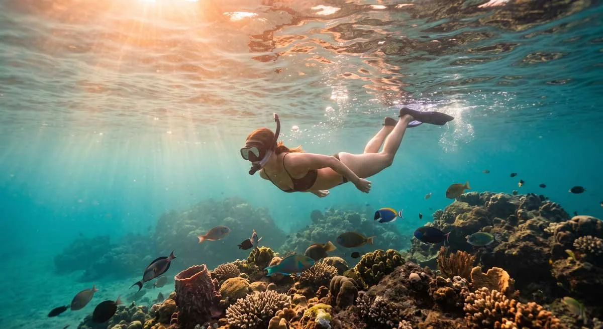 "The Golden Hour" Underwater: The Art of Mindful Snorkeling in Nosara