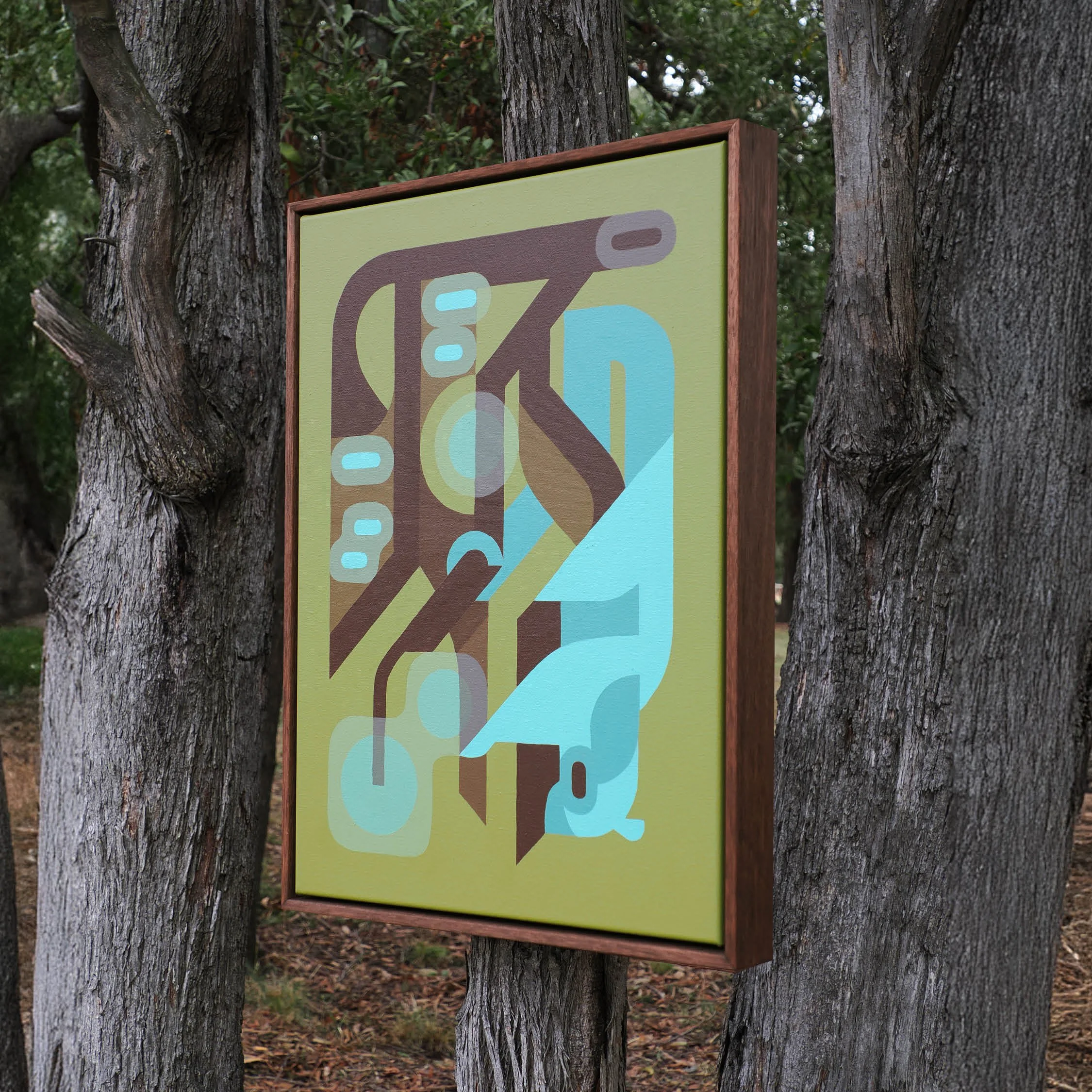 Sugar glider and the Golden wattle Canvas