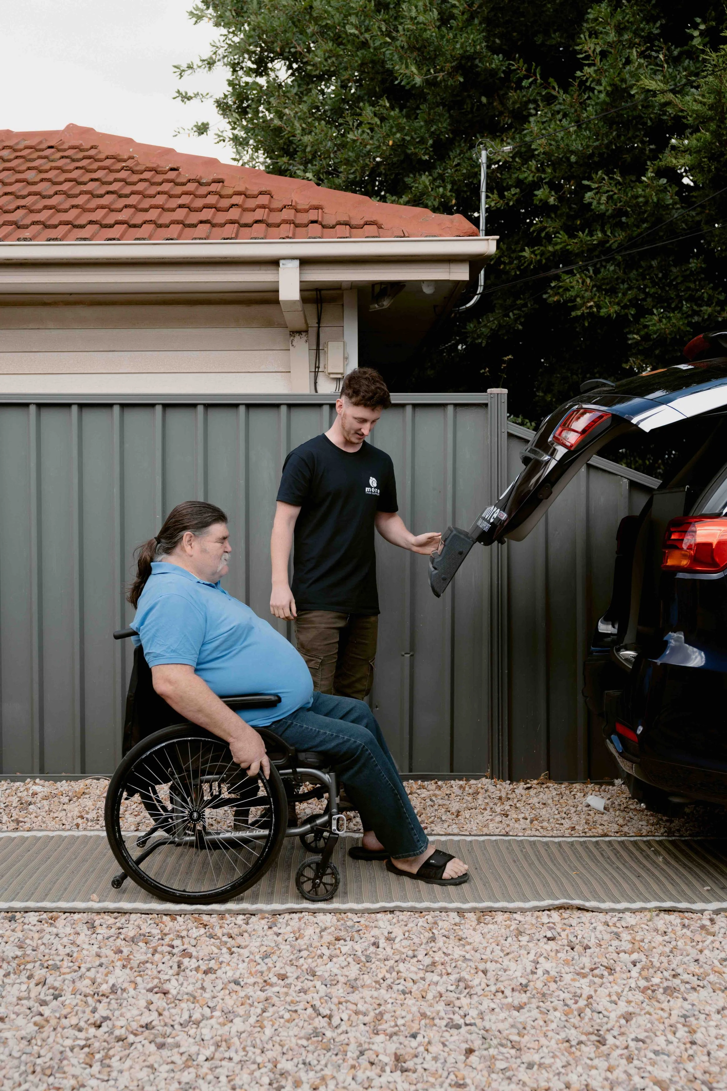 NDIS registered service provider working with NDIS participant to navigate their plan